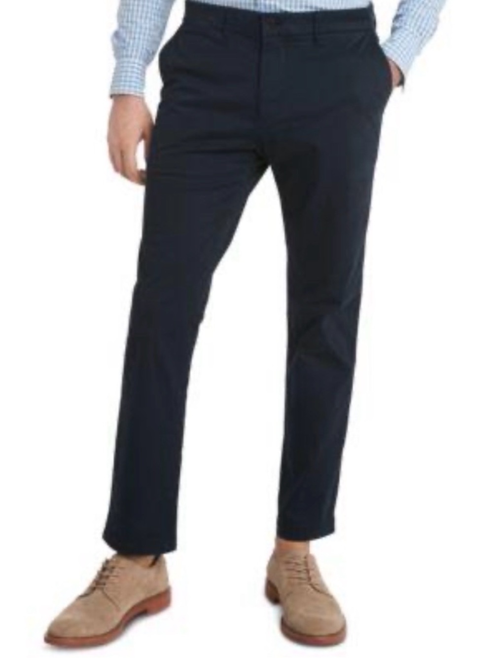 Tommy Hilfiger TH Flex Navy Stretch Pants 34x32 NWT